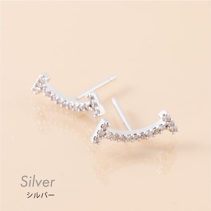 【silver925】スマイルピアス