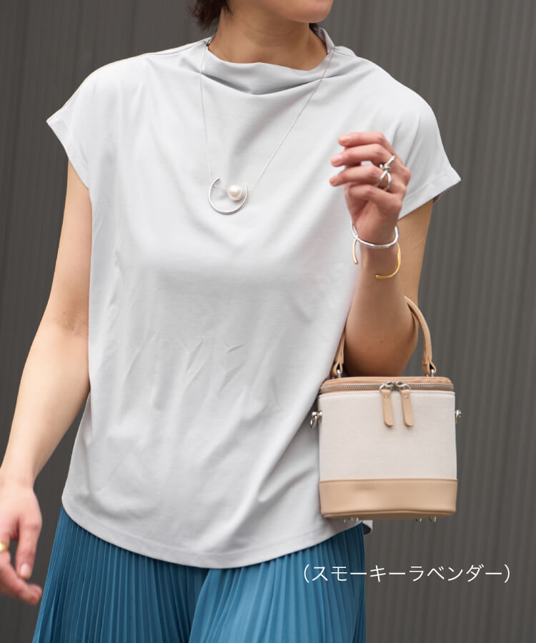 【tokidoki Select】冷感ボトルネックフレンチTシャツ